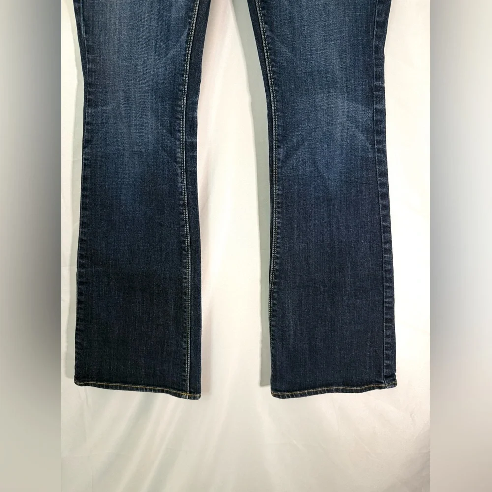 American Eagle Outfitters Women's Dark Blue Boot Cut Jeans - Picture 3 of 13